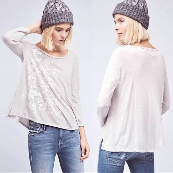 Anthropologie Floral Swing Top - Picture 6 of 10